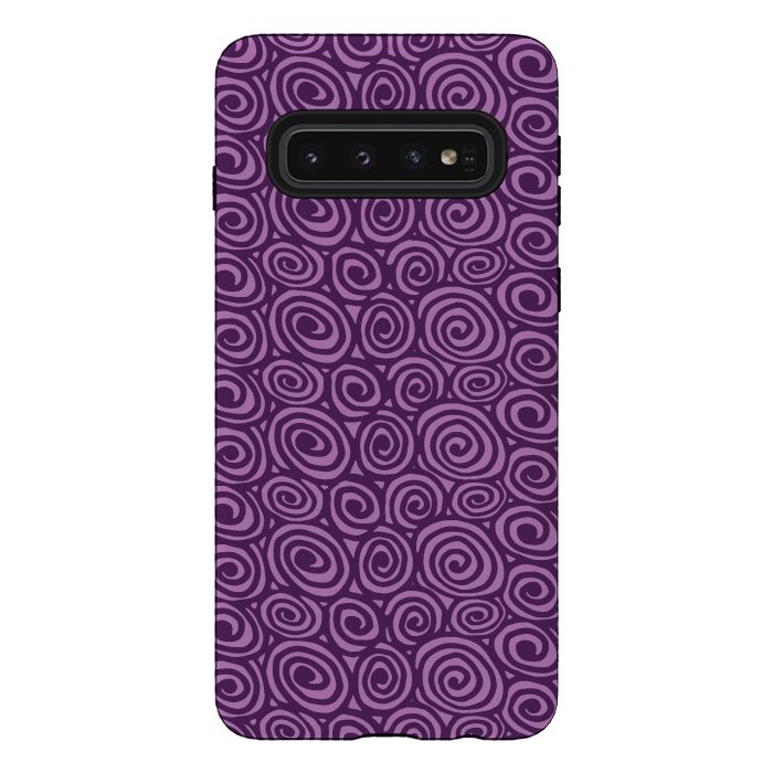 Galaxy S10 StrongFit Spiral pattern by Laura Nagel
