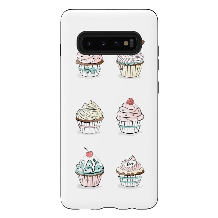 Galaxy S10 plus StrongFit Sweet Cupcakes by Martina