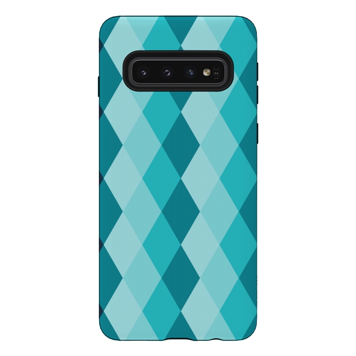 Galaxy S10 StrongFit blue ceramic tiles by TMSarts