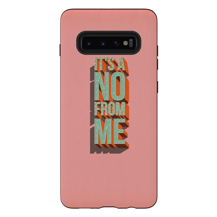 Galaxy S10 plus StrongFit It's a no from me, typography poster design by Jelena Obradovic