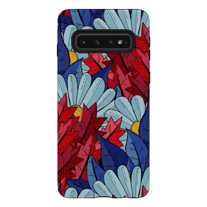 Galaxy S10 StrongFit The flowers and the leaves by Steve Wade (Swade)