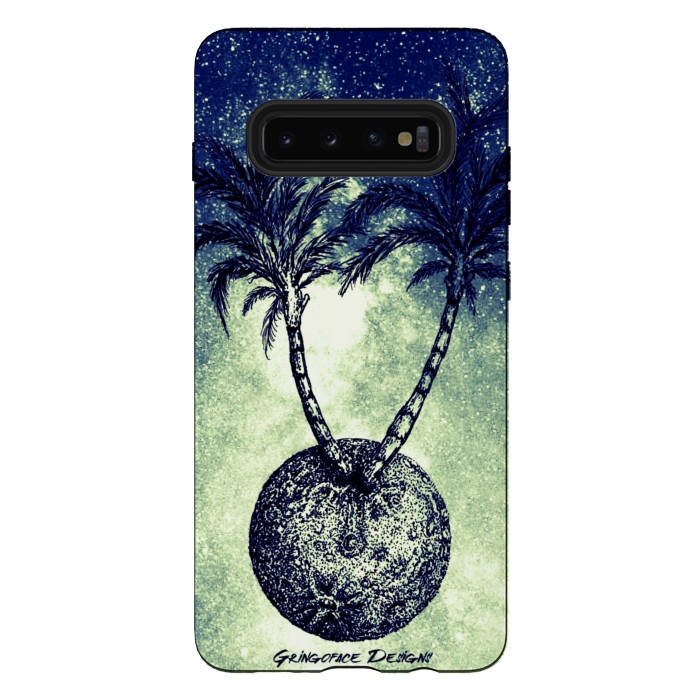 Galaxy S10 plus StrongFit Paradise is on the Moon by Gringoface Designs
