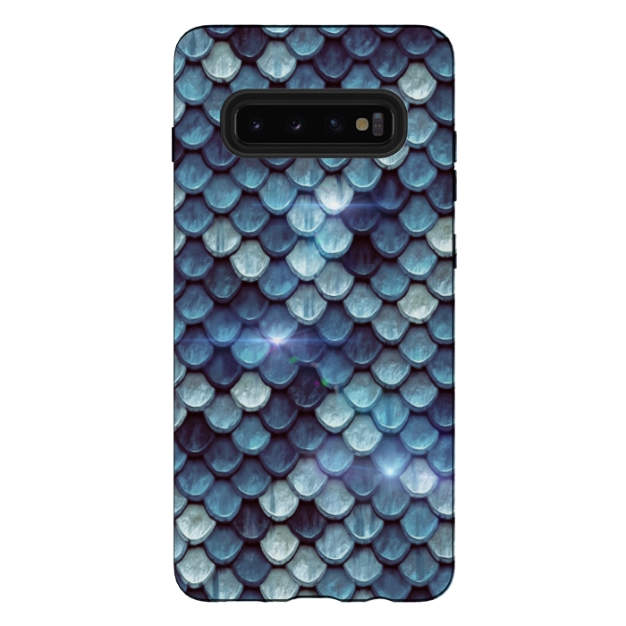 Galaxy S10 plus StrongFit Snake skin by Gringoface Designs