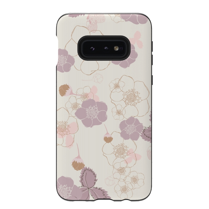 Galaxy S10e StrongFit Strawberry Fields Forever by Paula Ohreen