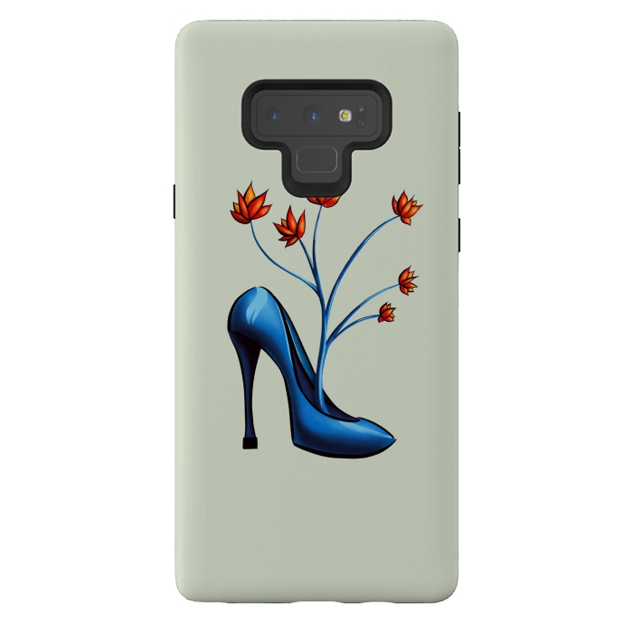 Galaxy Note 9 StrongFit High Heel Shoe And Flower Bouquet Art by Boriana Giormova
