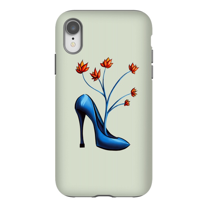 iPhone Xr StrongFit High Heel Shoe And Flower Bouquet Art by Boriana Giormova