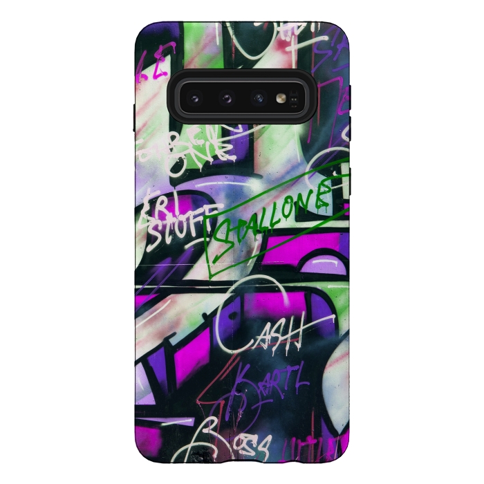 Galaxy S10 StrongFit Colorful Graffiti by Andrea Haase