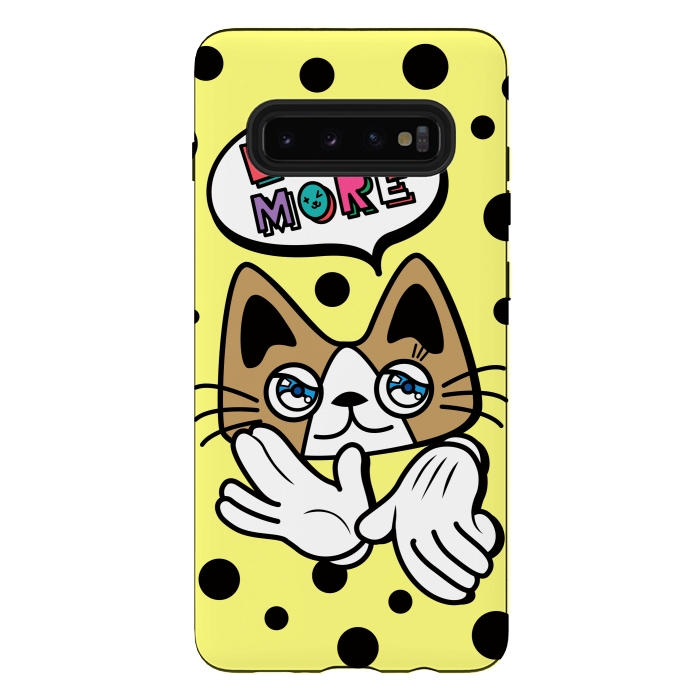 Galaxy S10 plus StrongFit CUTIE CAT by Michael Cheung