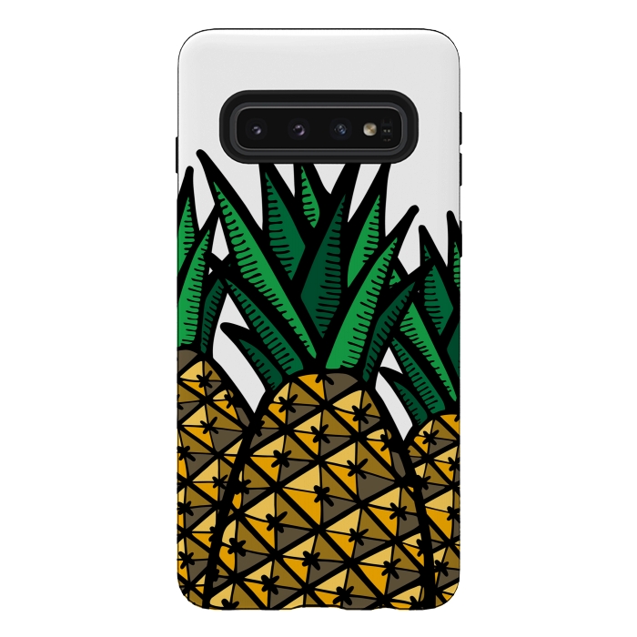 Galaxy S10 StrongFit Pineapple Field by Majoih