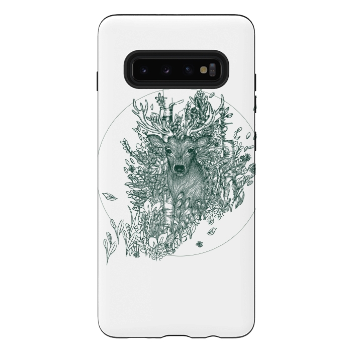 Galaxy S10 plus StrongFit Stag and Forest by ECMazur 