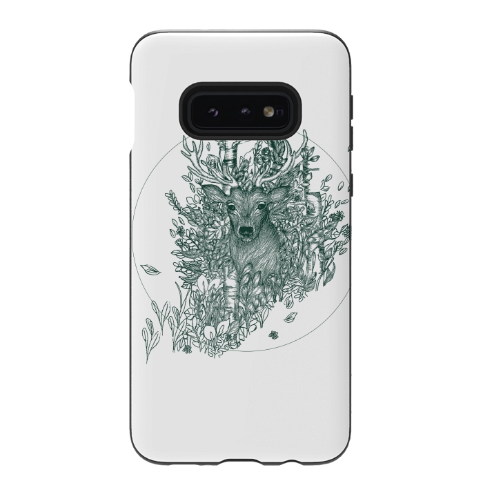 Galaxy S10e StrongFit Stag and Forest by ECMazur 