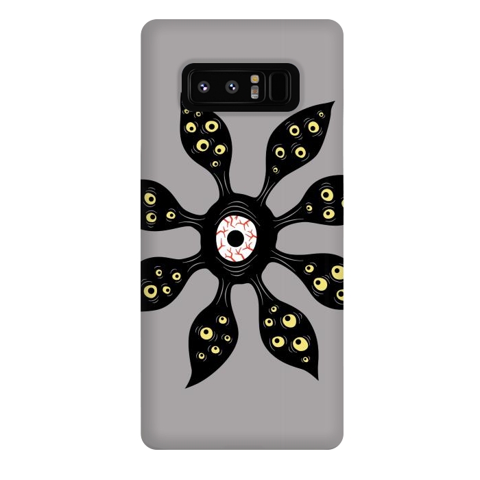 Galaxy Note 8 StrongFit Evil Eye Monster Creepy Weird Gothic Art by Boriana Giormova