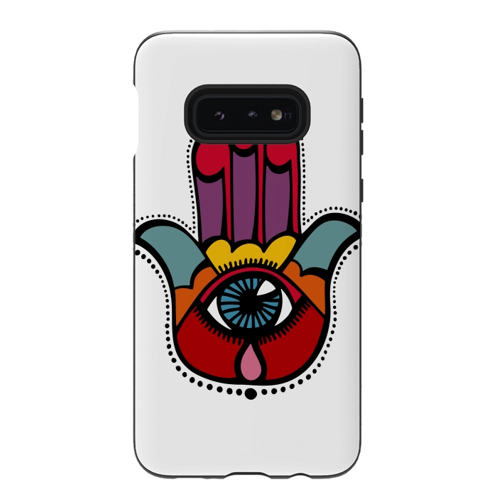 Galaxy S10e StrongFit Pop Hamsa by Majoih