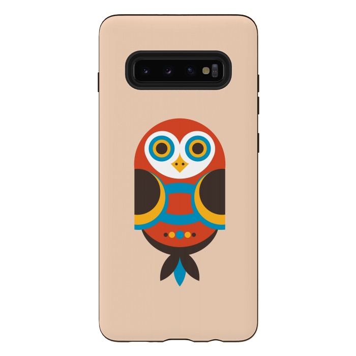 Galaxy S10 plus StrongFit abstract Owl by TMSarts