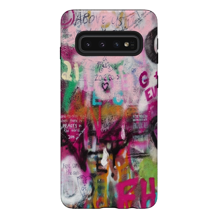Galaxy S10 StrongFit Cool Graffiti Wall Art by Andrea Haase