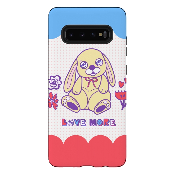 Galaxy S10 plus StrongFit CUTIE RABBIT by Michael Cheung