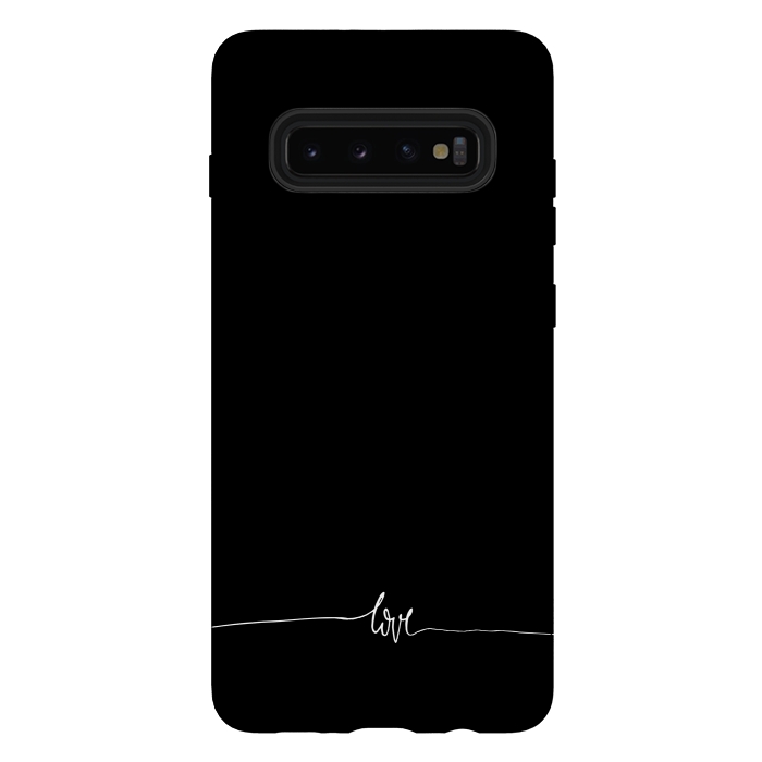 Galaxy S10 plus StrongFit Simply love - on black by DaDo ART