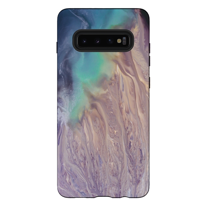 Galaxy S10 plus StrongFit Colour Storm Illusion by Joanna Vog