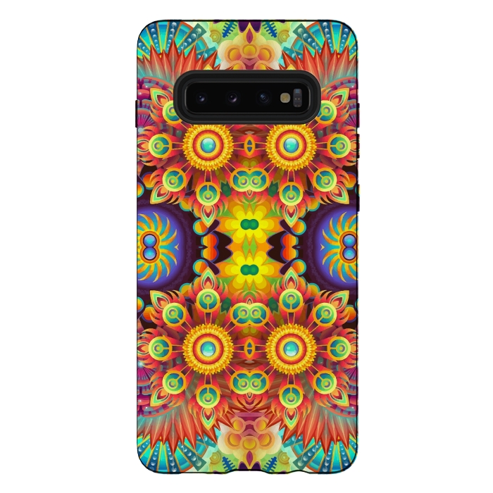 Galaxy S10 plus StrongFit Abstract Color Art by Creativeaxle