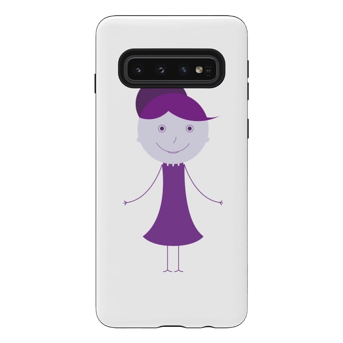 Galaxy S10 StrongFit purple girl by TMSarts