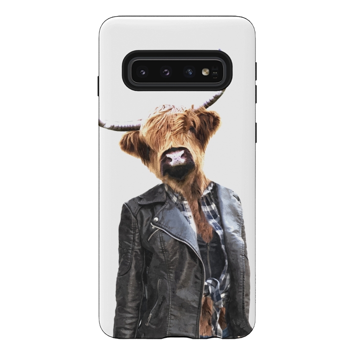 Galaxy S10 StrongFit Cow Girl by Alemi
