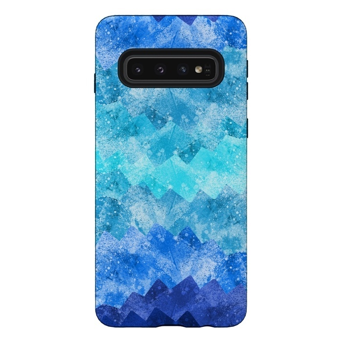 Galaxy S10 StrongFit The blue sea waves by Steve Wade (Swade)