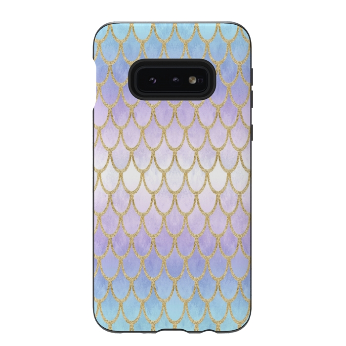 Galaxy S10e StrongFit Pretty Mermaid Scales 06 by Angelika Parker