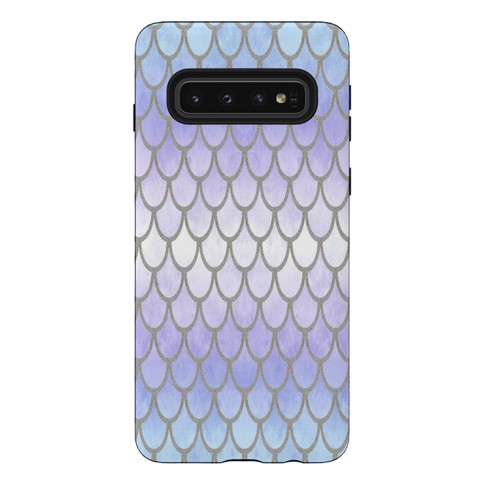 Galaxy S10 StrongFit Pretty Mermaid Scales 01 by Angelika Parker