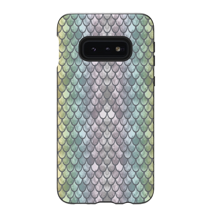 Galaxy S10e StrongFit New Mermaid Scales  by Angelika Parker