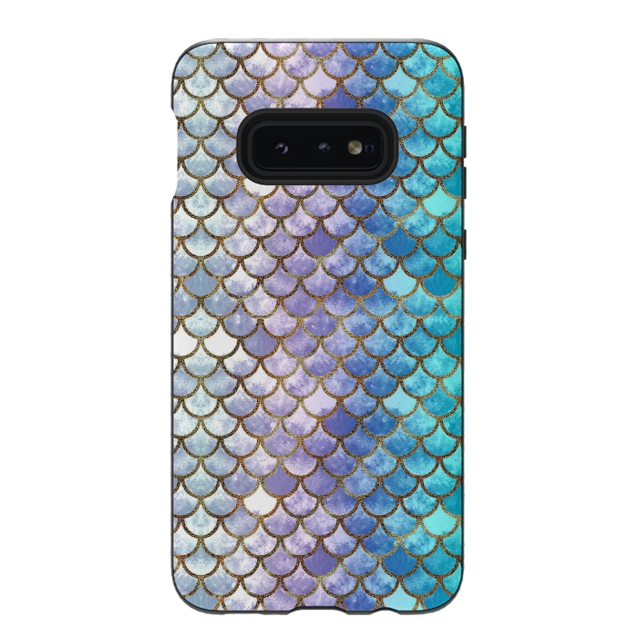 Galaxy S10e StrongFit Pretty Mermaid Scales 38 by Angelika Parker