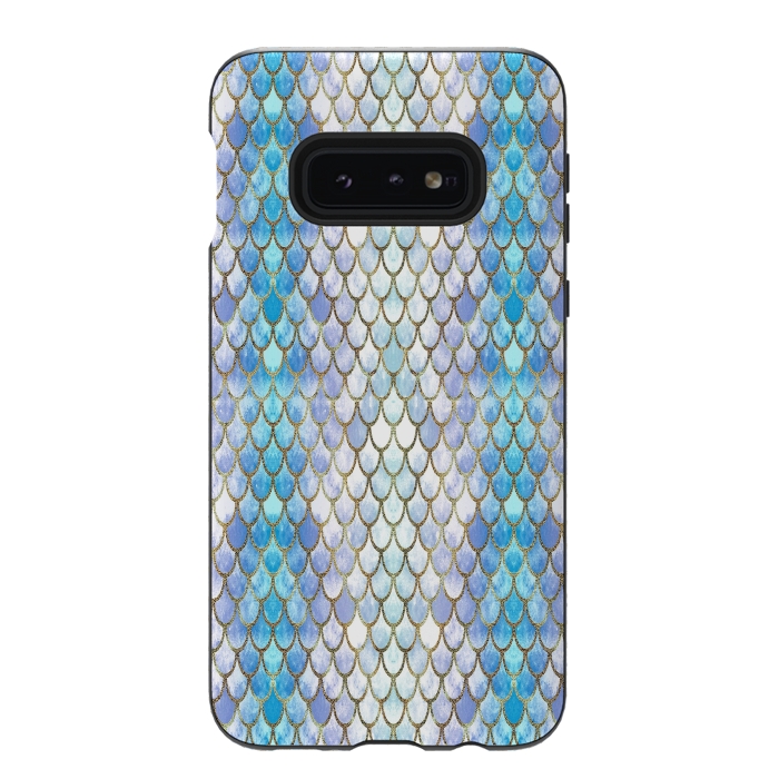 Galaxy S10e StrongFit Pretty Mermaid Scales 41 by Angelika Parker