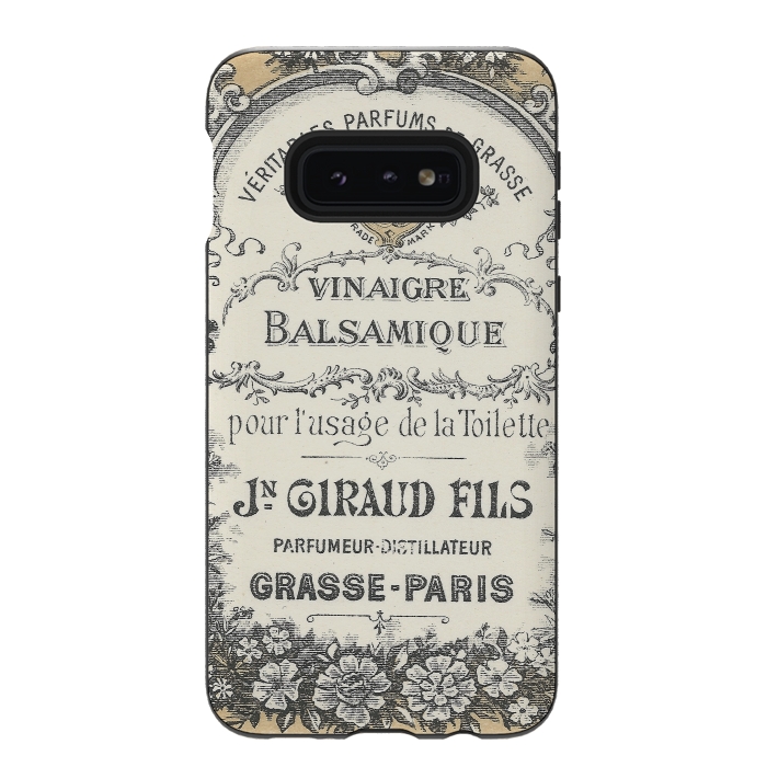 Galaxy S10e StrongFit Vintage French Typography by Andrea Haase