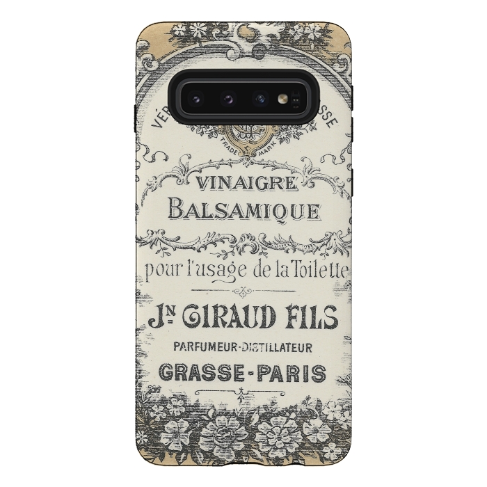 Galaxy S10 StrongFit Vintage French Typography by Andrea Haase