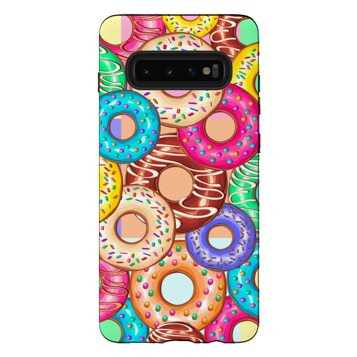 Galaxy S10 plus StrongFit Donuts Punchy Pastel flavours by BluedarkArt