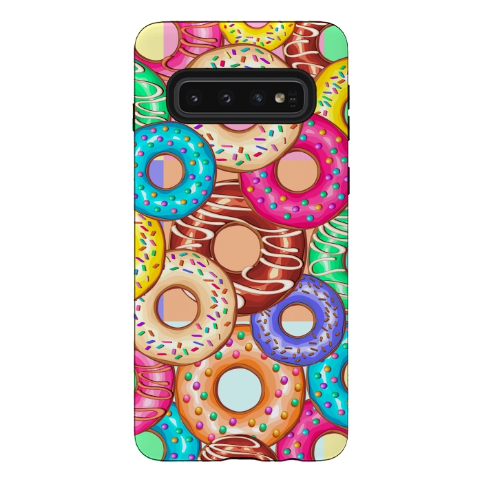 Galaxy S10 StrongFit Donuts Punchy Pastel flavours by BluedarkArt