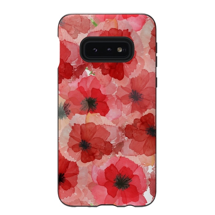 Galaxy S10e StrongFit Abstract Poppy Pattern by  Utart