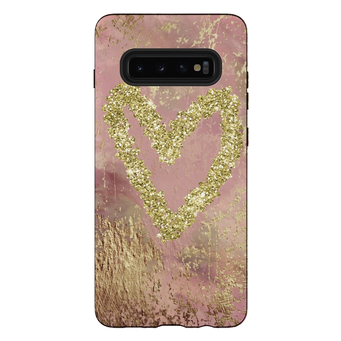 Galaxy S10 plus StrongFit Sparkling Heart by Andrea Haase