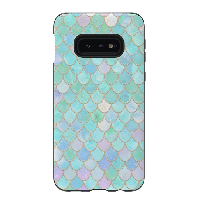 Galaxy S10e StrongFit Pastel Trendy Chic Mermaid Scales by  Utart
