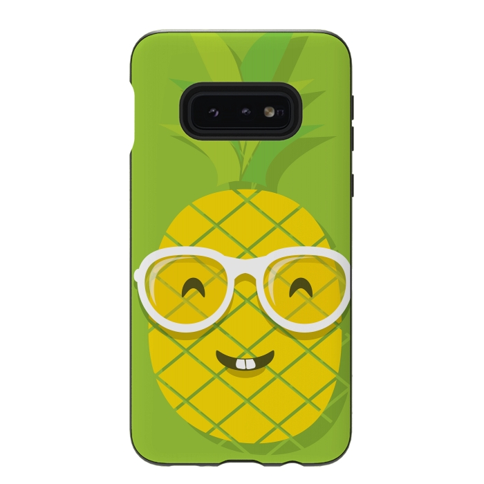 Galaxy S10e StrongFit Summer Fun - Smiling Pineapple by DaDo ART