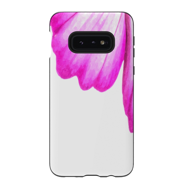 Galaxy S10e StrongFit Pink Flower Abstract by Alemi
