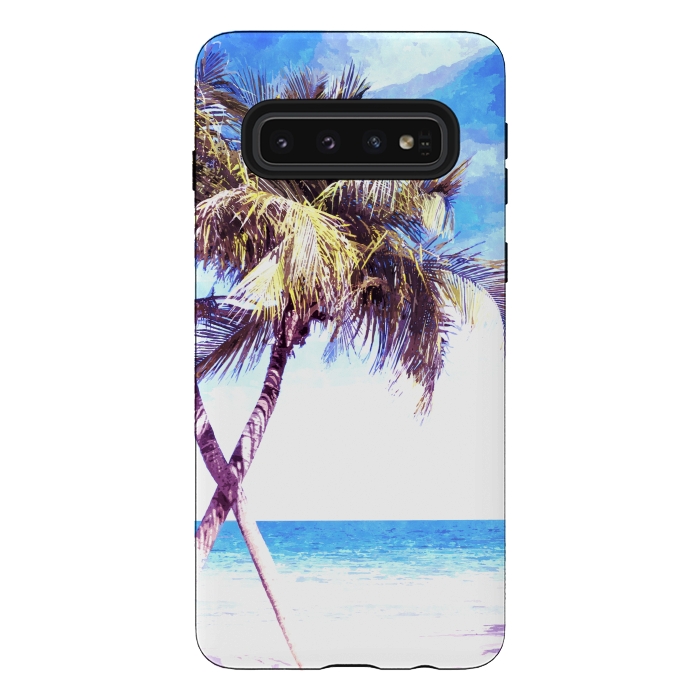 Galaxy S10 StrongFit Palm Trees Beach by Alemi