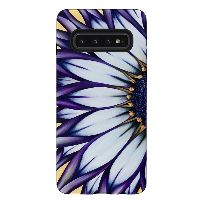 Galaxy S10 StrongFit Wild African Daisy by Denise Cassidy Wood
