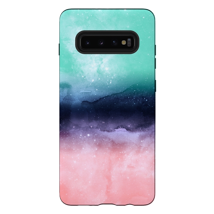 Galaxy S10 plus StrongFit Modern watercolor abstract paint   by InovArts
