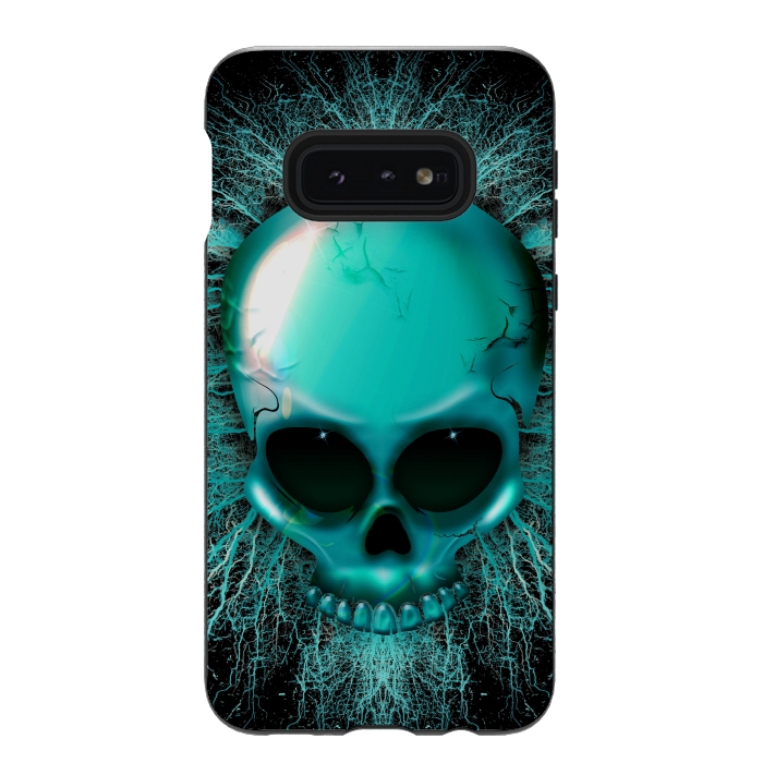 Galaxy S10e StrongFit Ghost Skull Hologram by BluedarkArt