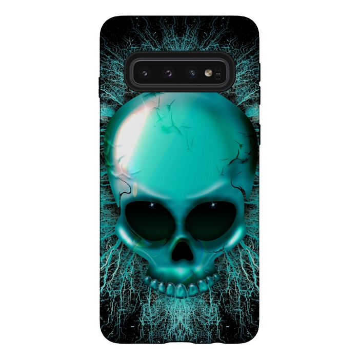 Galaxy S10 StrongFit Ghost Skull Hologram by BluedarkArt