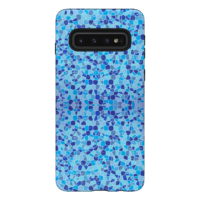 Galaxy S10 StrongFit Mosaic Tiles Pattern by Quirk It Up