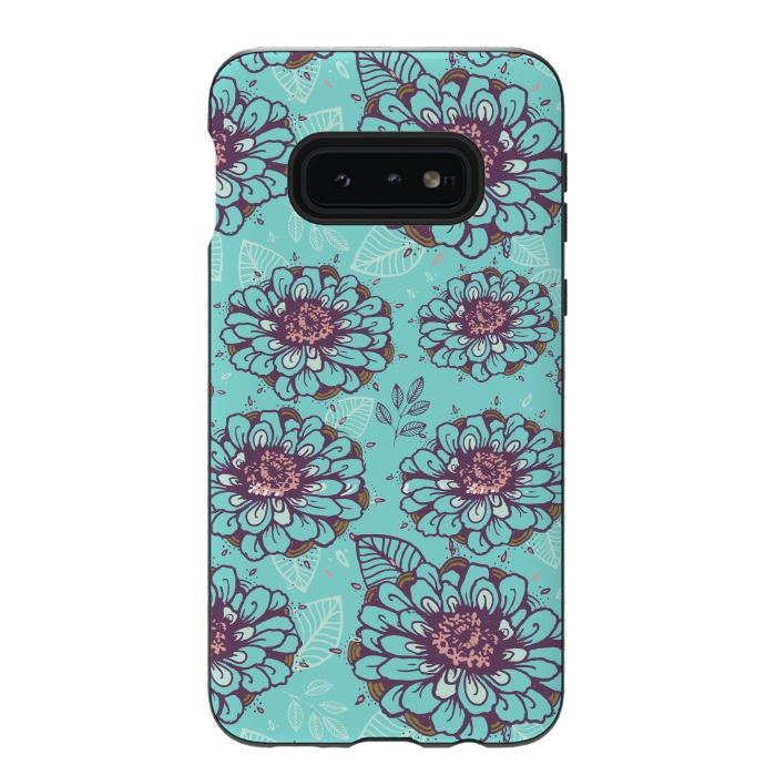 Galaxy S10e StrongFit Floral Garden  by Rose Halsey