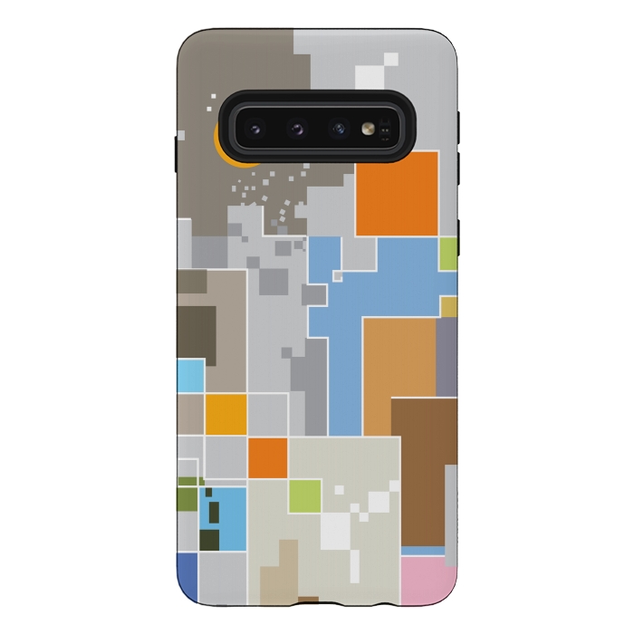 Galaxy S10 StrongFit Abstract Geometric Creation by Bledi