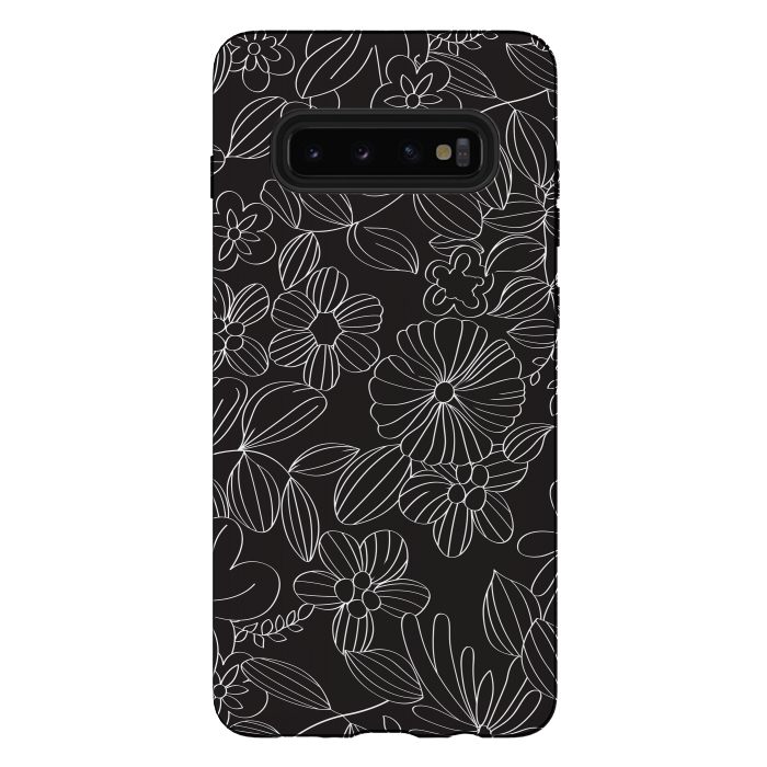 Galaxy S10 plus StrongFit My Flower Design V by Bledi