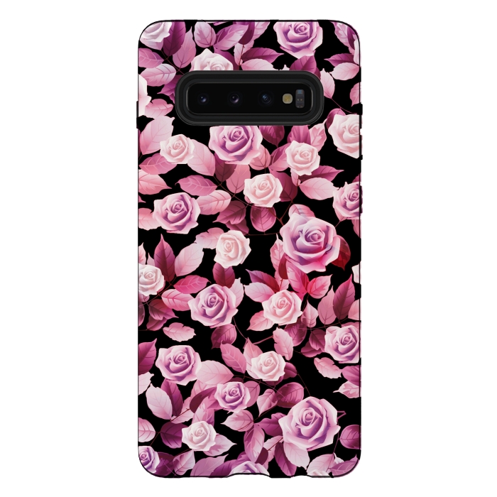 Galaxy S10 plus StrongFit Pink roses by Jms